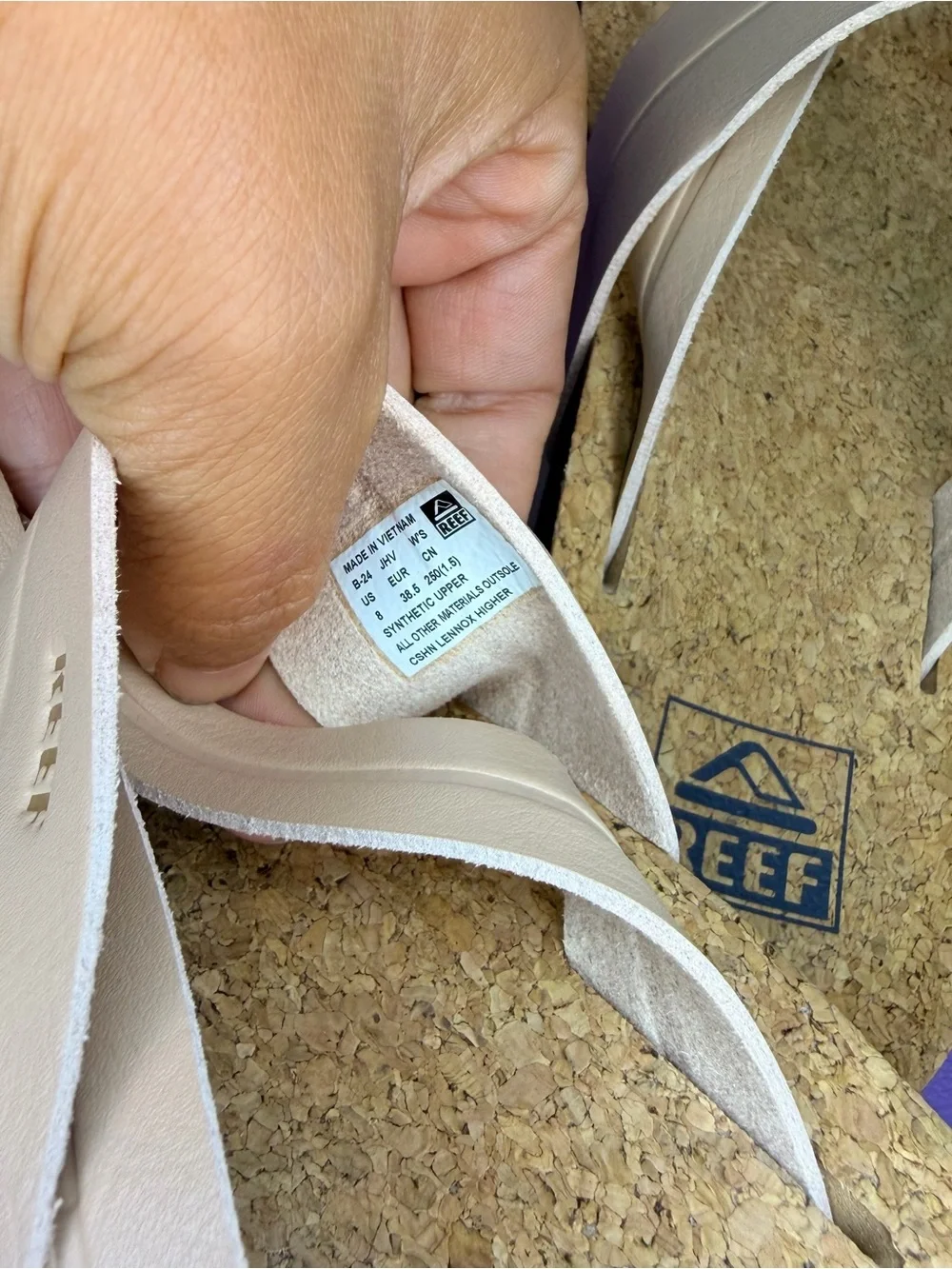 REEF Women's Vista Higher Savanah Platform Sandals Seashell Size 8